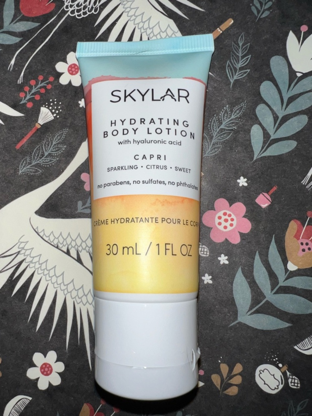 Skylar Hydrating Body Lotion - Capri (Yellow/Blue) Travel Size